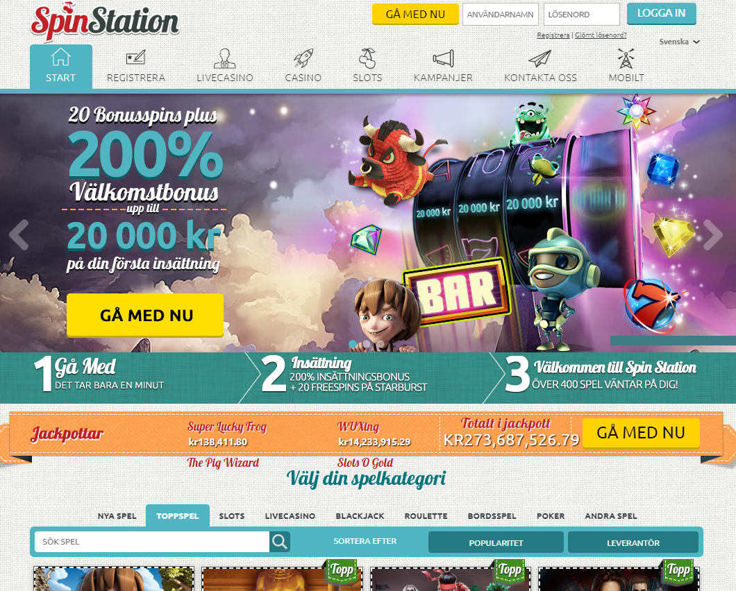 spinstation lobby