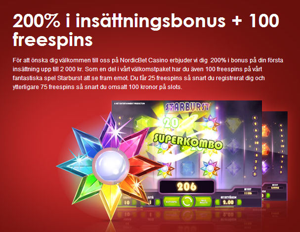 nordicbet bjuder på 25 freespins