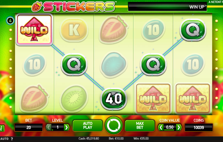 stickers freespins hos karlcasino