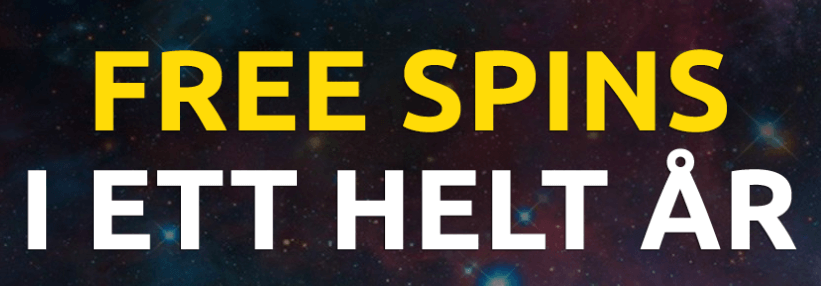 Free spins i ett år hos SlotsMagic